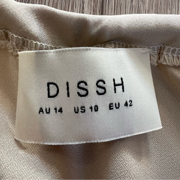 SOLD Dissh Champagne Satin Maxi Skirt - Picture 9 of 10